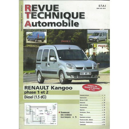 Revue Technique 2004 KANGOO De Renault