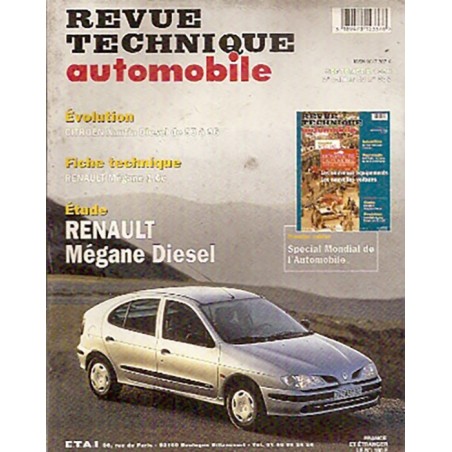 Revue Technique 1996 MEGANE SCENIC De Renault