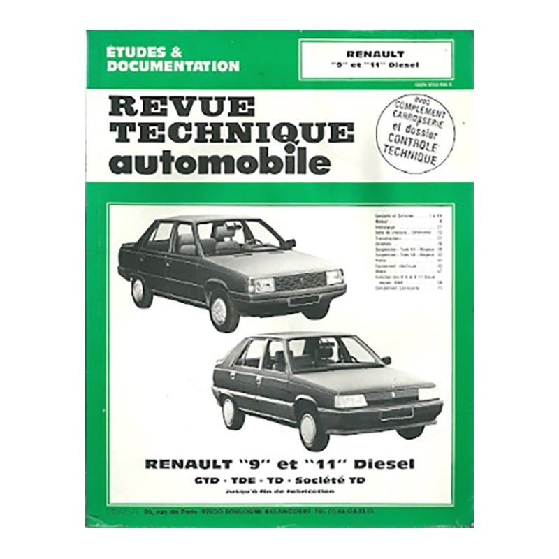 Revue Technique R 9 / R 11 Diesel