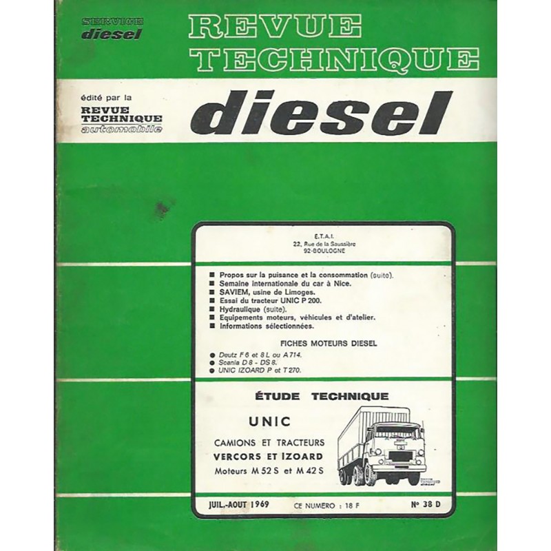 Revue Technique Diesel 1969