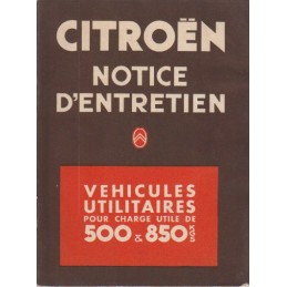 Notice Entretien 4 Cyl  1936