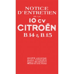 Notice d' Entretien B14 B15