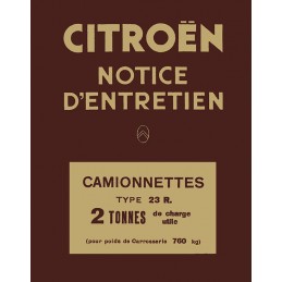 Notice d' Entretien  1945