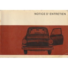 Notice d' Entretien  1969
