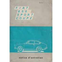 Notice d' Entretien Coupé 1968