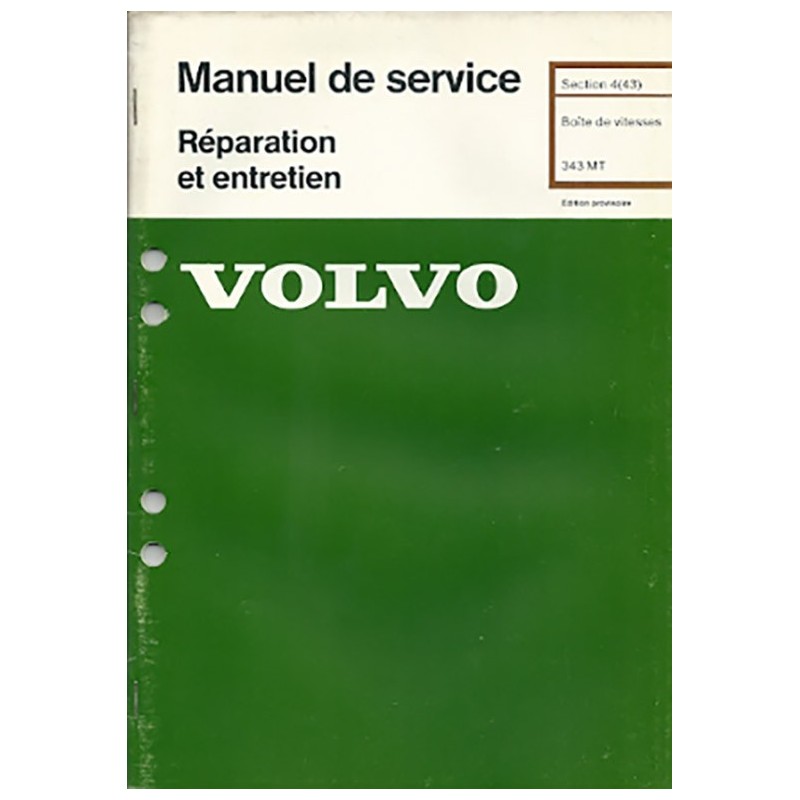 Manuel Reparation BV Meca