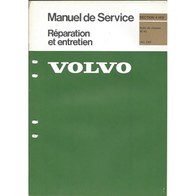 Manuel Reparation BV M 40