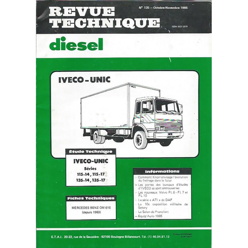 Revue Technique Diesel 1985