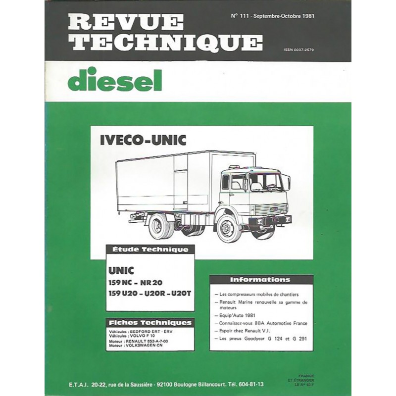 Revue Technique Diesel 1981