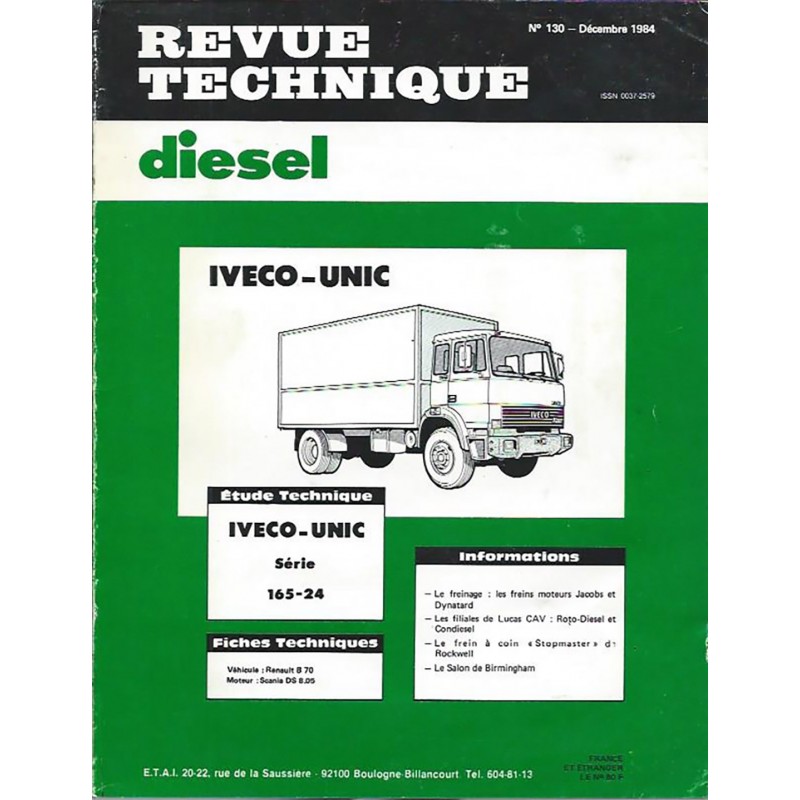 Revue Technique Diesel 1984