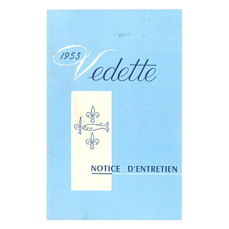 Notice d' Entretien  1953