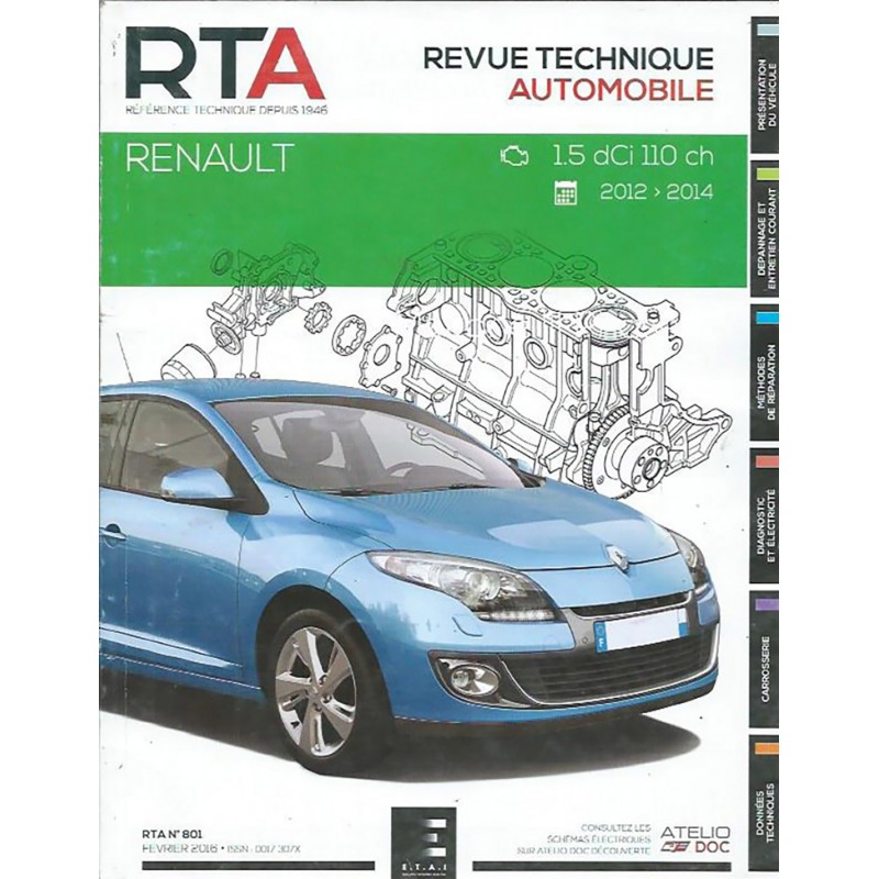 Revue Technique Carrosserie MEGANE SCENIC De Renault