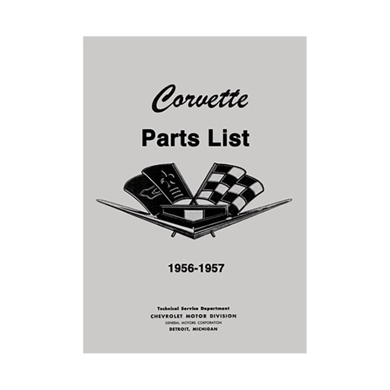 Catalogue Pieces Corvette