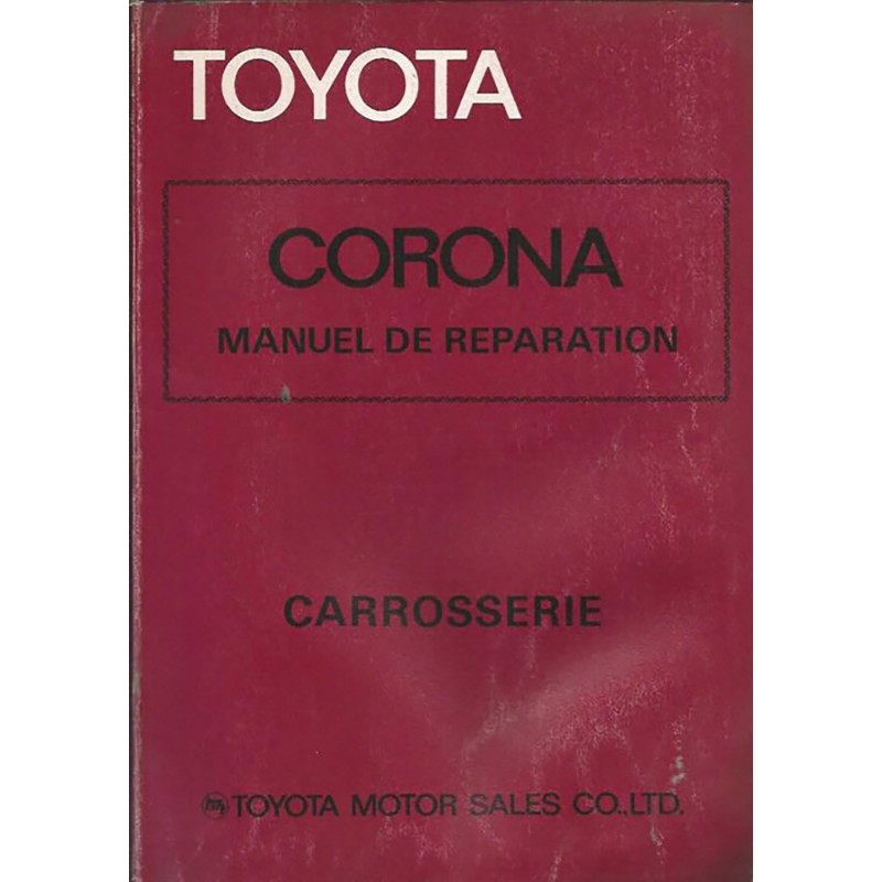 Manuel Atelier Carrosserie 1979